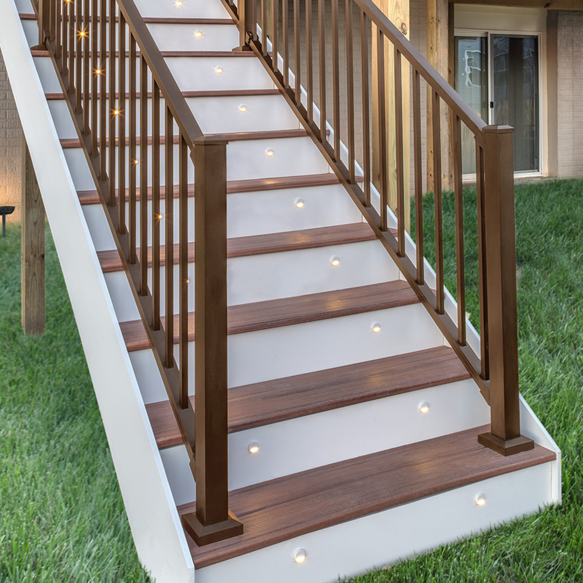 Main 1 - 2.5-in x 2.5-in x 53-in Signature Post with Cap and Skirt-Stair-Bronze - Arlington Coal & Lumber