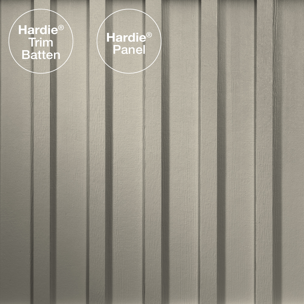 Main 1 - HARDIE TRIM HZ5 0.75 IN. X 2.5 IN. X 12 FT. STATEMENT COLLECTION COBBLE STONE FIBER CEMENT RUSTIC GRAIN BATTEN TRIM BOARD - Arlington Coal & Lumber