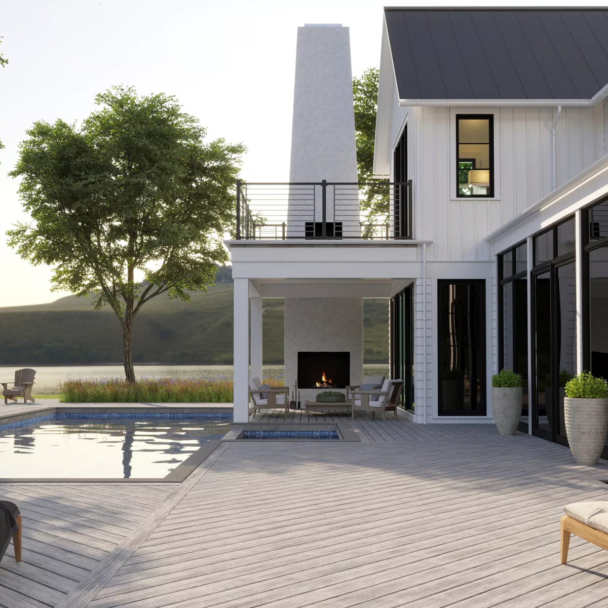 Main 1 - .94-in x 5.5-in x 20-ft Grooved Transcend® Lineage™ Rainier - Arlington Coal & Lumber