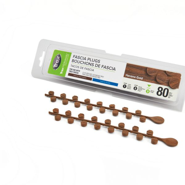 Main 2 - Trex® Fascia Plugs Havana Gold - 80 count/pack - Arlington Coal & Lumber