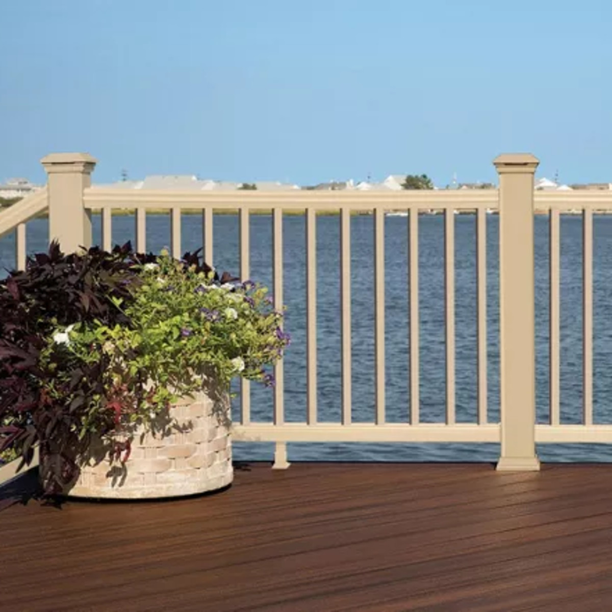 Main 5 - 8-ft Transcend Accessory Infill Kit for Square Composite Balusters - Horizontal - Rope Swing Full Span - Arlington Coal & Lumber