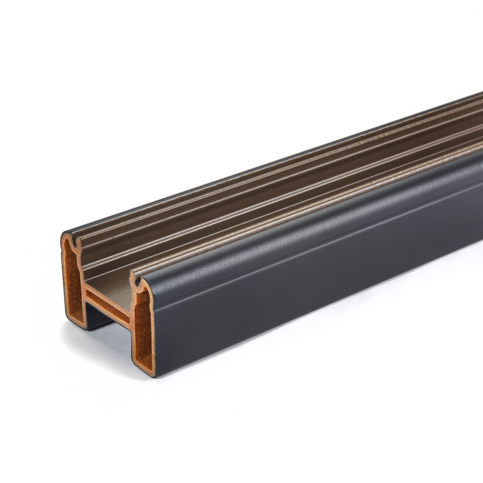 Main 13 - 6-ft Transcend® Universal Top or Bottom Rail  - Charcoal Black Full Span - Arlington Coal & Lumber