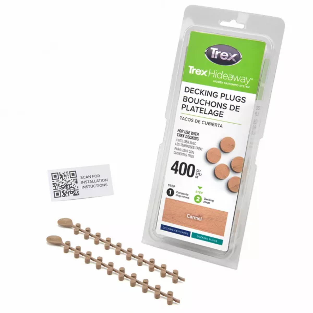 Main 2 - Trex® Decking Plugs Carmel - 400 count/pack - Arlington Coal & Lumber