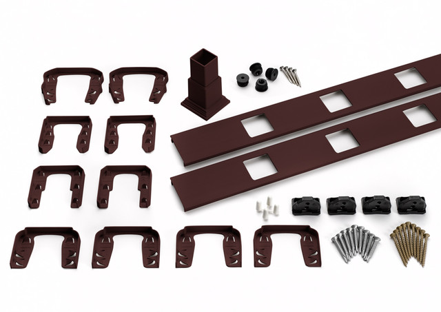 Main 8 - 6-ft Transcend Accessory Infill Kit for Square Composite Balusters - Horizontal - Vintage Lantern Full Span - Arlington Coal & Lumber