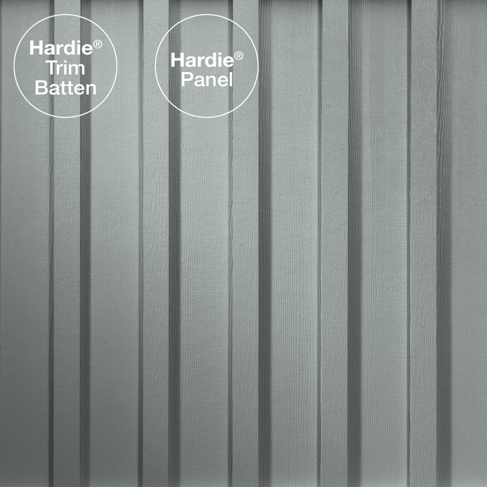 HARDIE TRIM HZ5 0.75 IN. X 2.5 IN. X 12 FT. STATEMENT COLLECTION LIGHT MIST FIBER CEMENT RUSTIC GRAIN BATTEN TRIM BOARD - Arlington Coal & Lumber