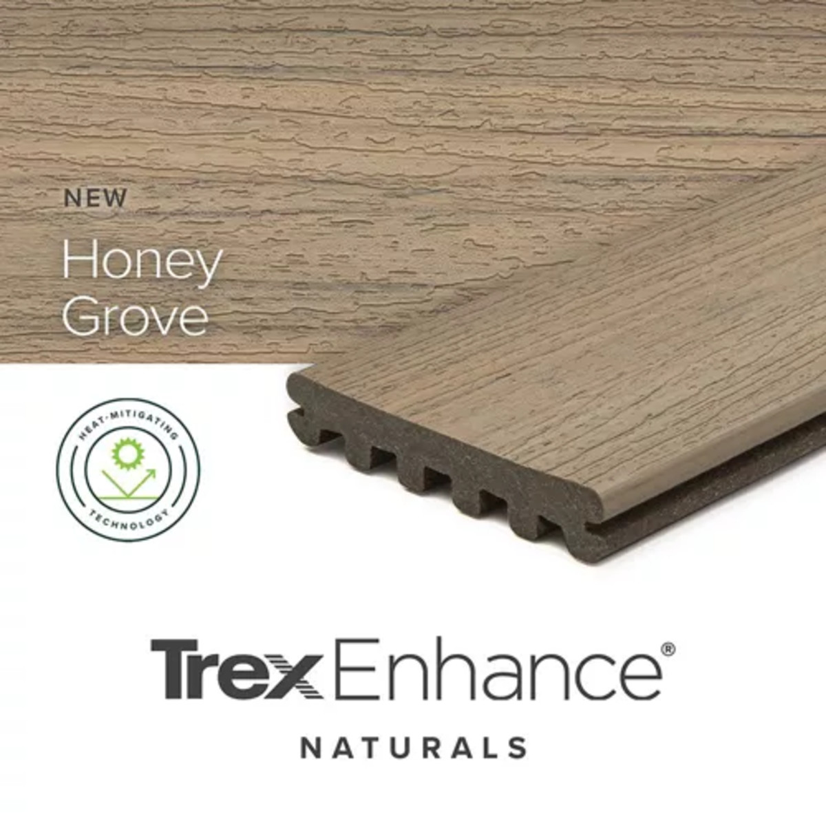 Main 1 - 1 x 6 x 20 ft Trex Enhance® Naturals Grooved-Honey Grove - Arlington Coal & Lumber