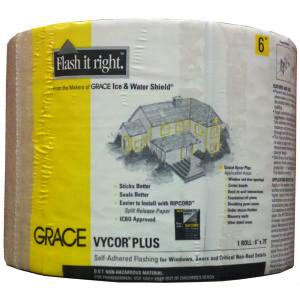 Main 3 - GRACE 6" X 75 FT VYCOR PLUS SELF ADHERED FLASHING (12/BX)  - Arlington Coal & Lumber