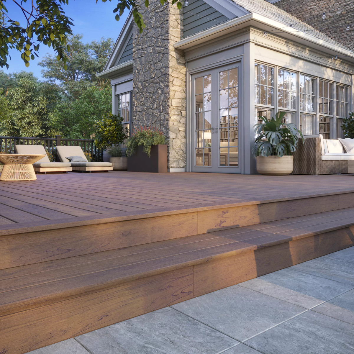 Main 8 - 8-ft x 36-in Transcend Horizontal Rail Kit with Composite Balusters - Charcoal Black Full Span - Arlington Coal & Lumber