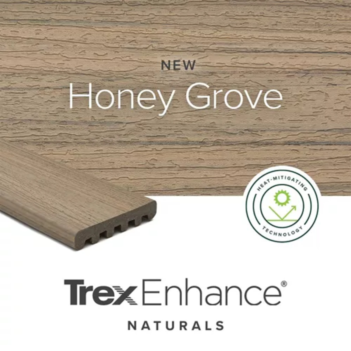 Main 3 - 1 x 6 x 20 ft Trex Enhance® Naturals Square-Honey Grove - Arlington Coal & Lumber