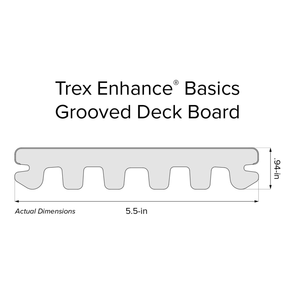 Main 9 - 20 FT TREX ENHANCED BASICS DECK BOARDS BEACH DUNE - Arlington Coal & Lumber
