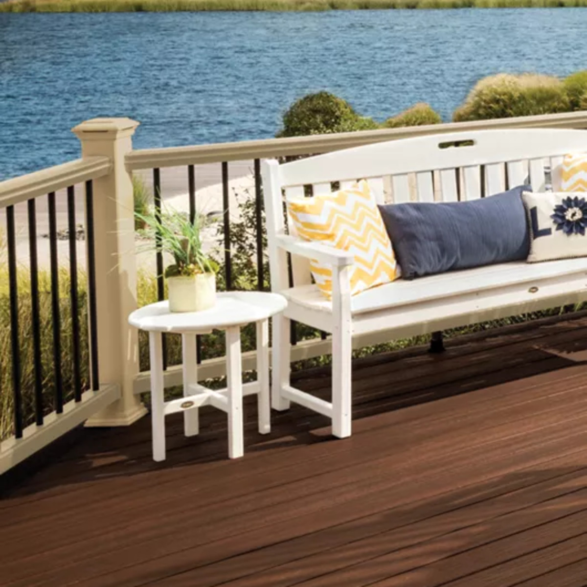 Main 4 - 6-ft Transcend Accessory Infill Kit for Round Aluminum Balusters-Horizontal-Rope Swing - Arlington Coal & Lumber