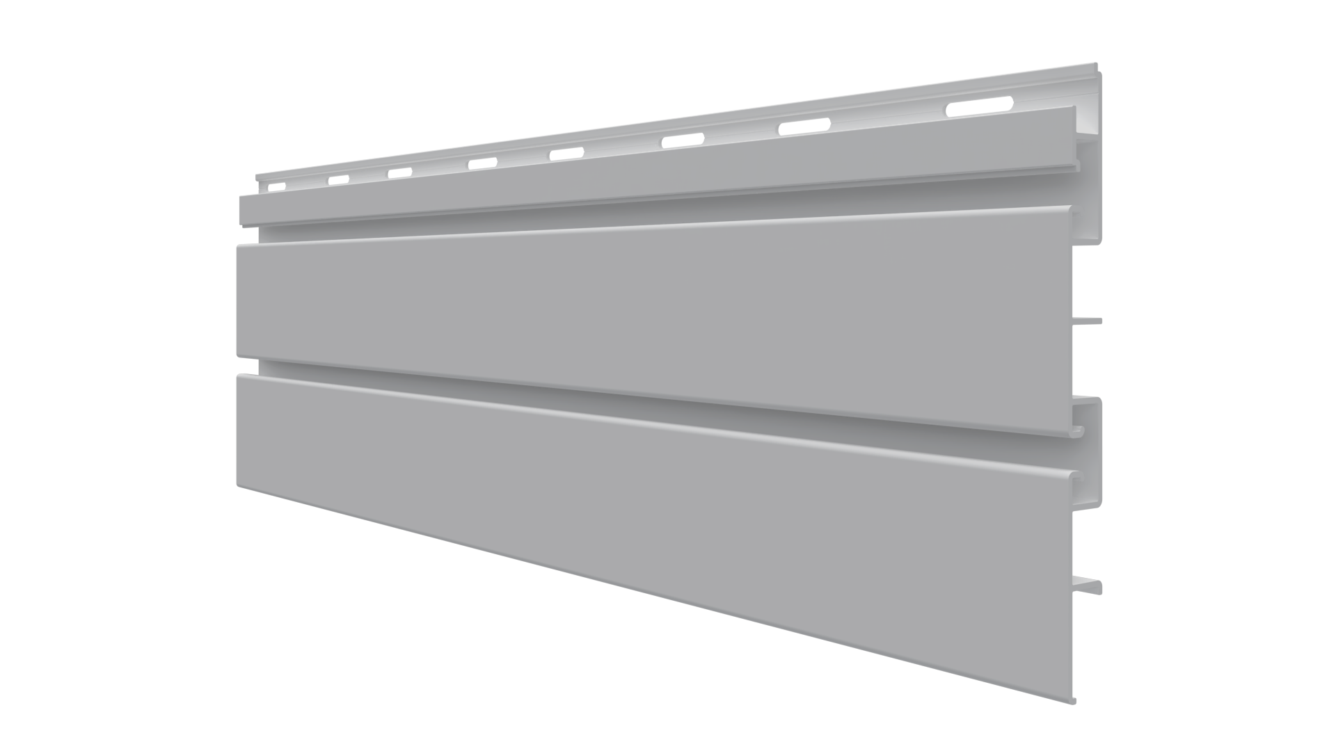 Main 1 - 8' x 7 ¼” x 5/8” Grey Trusscore SlatWall PVC Panels - Arlington Coal & Lumber