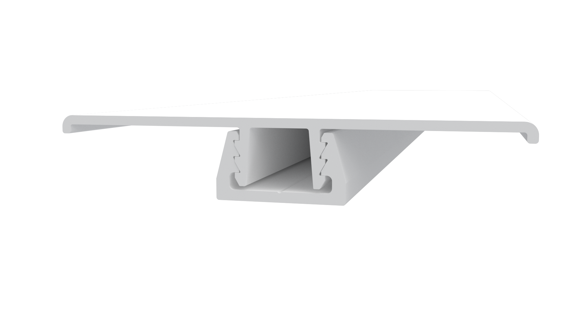 Main 1 - 10’ x 3 ½” x ½” Trusscore White PVC H-Channel Snap-In Trim - Arlington Coal & Lumber
