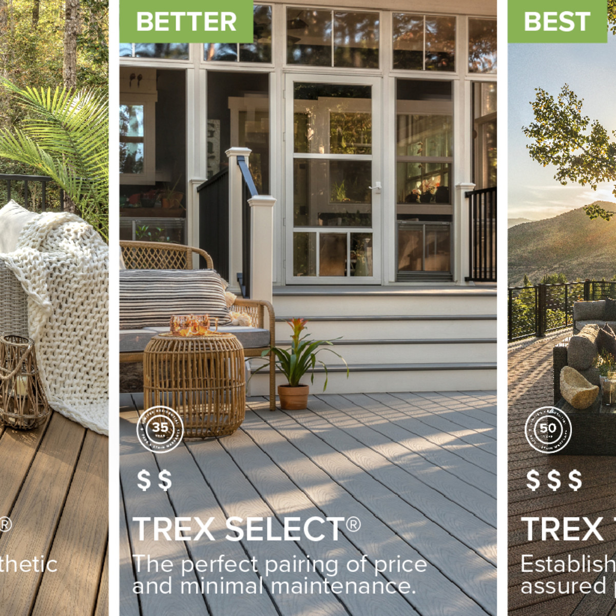 Main 21 - 6-ft x 36-in Transcend Horizontal Rail Kit with Composite Balusters - Charcoal Black Full Span - Arlington Coal & Lumber