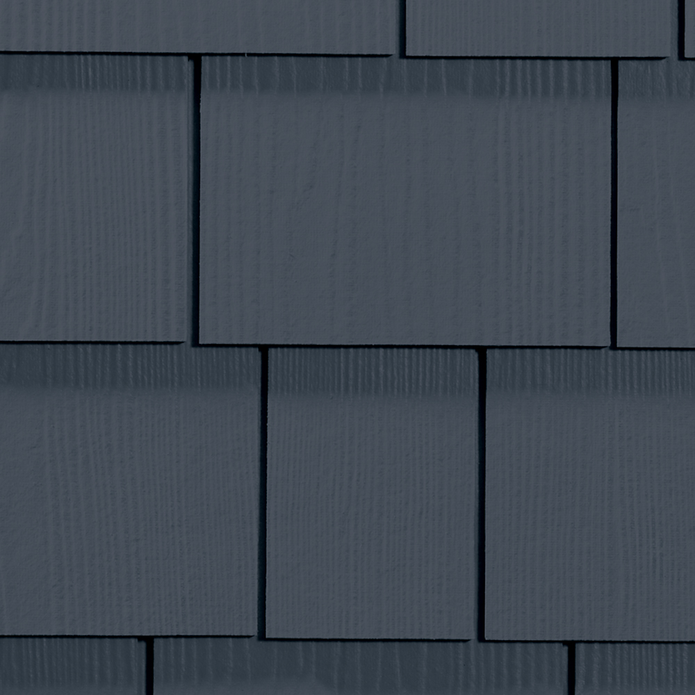 HARDIE SHINGLE HZ5 15.25 IN. X 48 IN. STATEMENT COLLECTION EVENING BLUE STRAIGHT EDGE FIBER CEMENT SIDING - Arlington Coal & Lumber