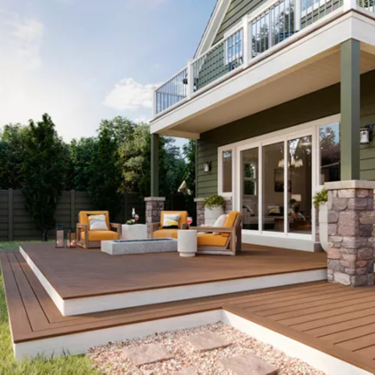 Main 3 - .94-in x 5.5-in x 16-ft Grooved Transcend® Lineage™ Jasper - Arlington Coal & Lumber
