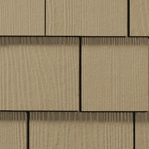 Main 7 - HARDIE SHINGLE HZ5 15.25 IN. X 48 IN. STATEMENT COLLECTION KHAKI BROWN STRAIGHT EDGE FIBER CEMENT SIDING - Arlington Coal & Lumber