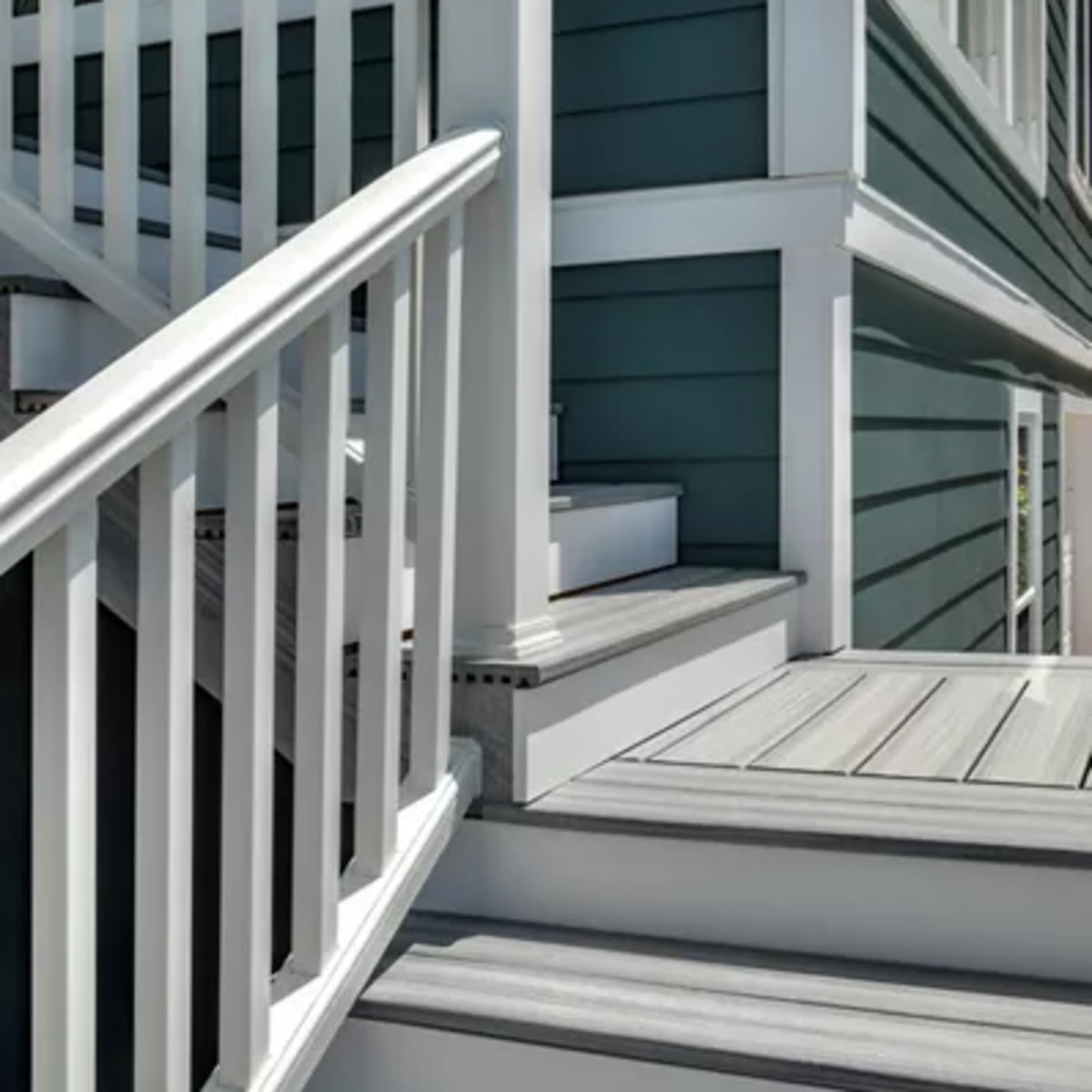 Main 2 - 6-ft x 36-in Transcend Stair Rail Kit with Composite Balusters - Classic White Full Span - Arlington Coal & Lumber