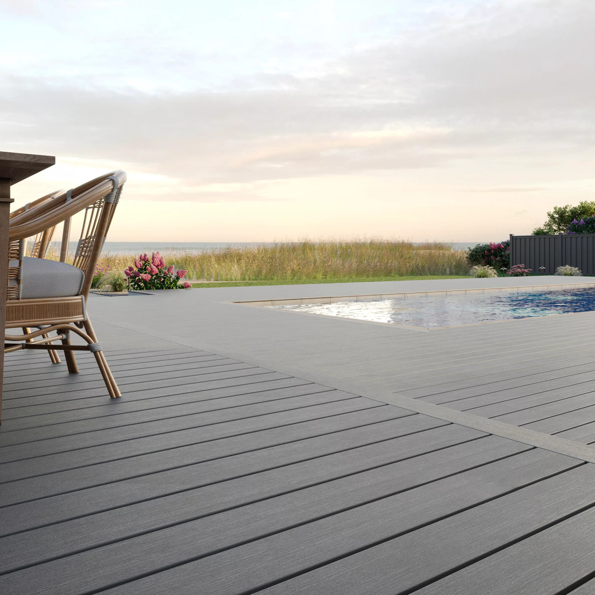 Main 3 - .94-in x 5.5-in x 12-ft Grooved Transcend® Lineage™ Island Mist - Arlington Coal & Lumber
