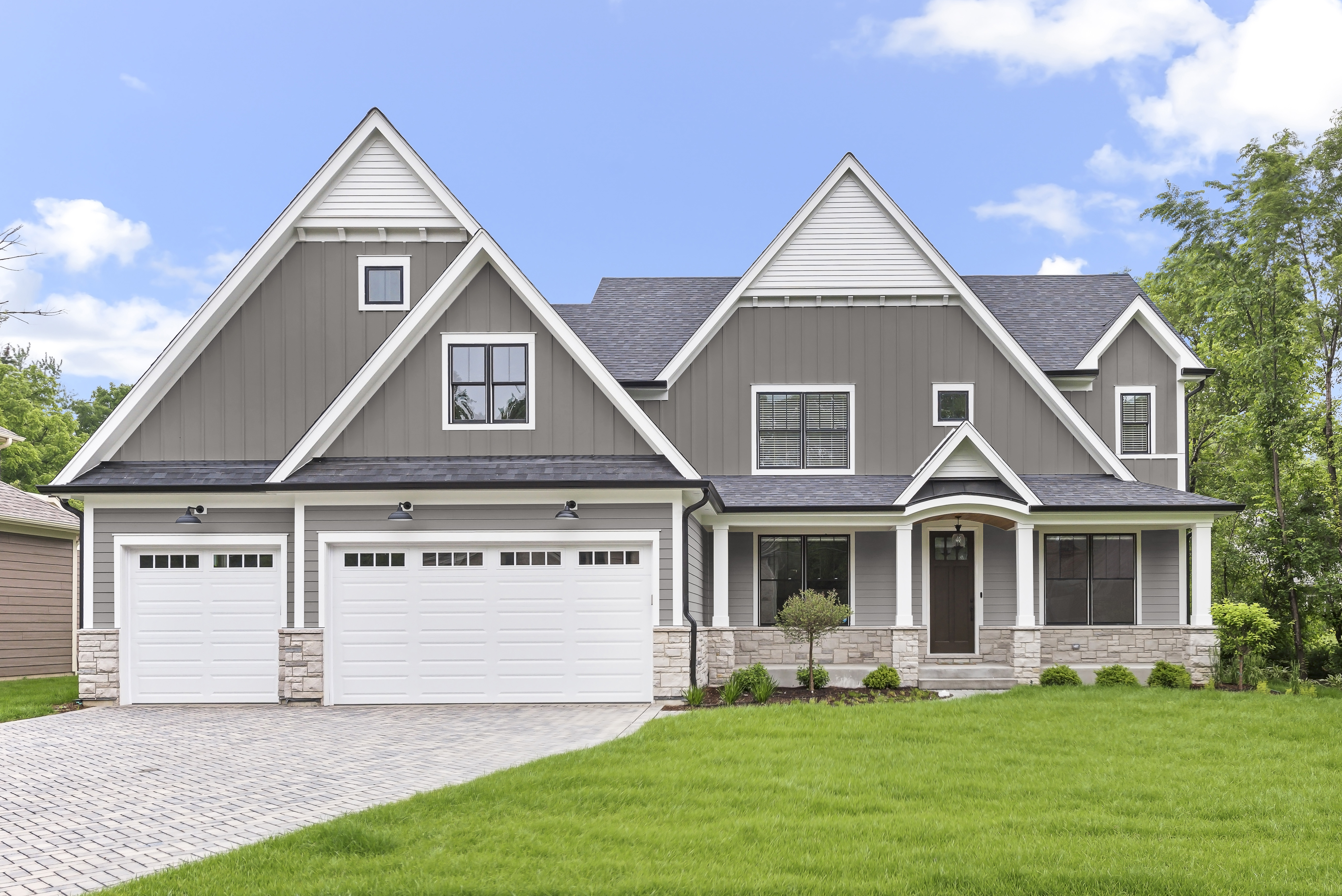 Main 7 - HARDIE PANEL HZ5 48 IN. X 120 IN. STATEMENT COLLECTION AGED PEWTER CEDARMILL FIBER CEMENT PANEL SIDING - Arlington Coal & Lumber