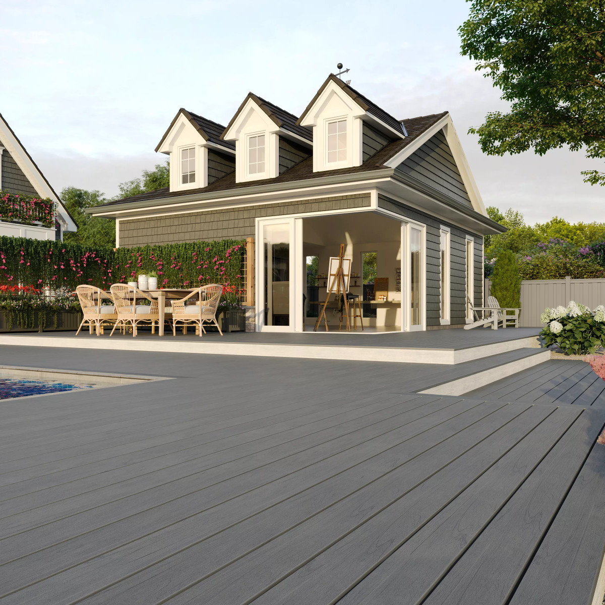 Main 4 - .94-in x 5.5-in x 20-ft Grooved Transcend® Lineage™ Island Mist - Arlington Coal & Lumber
