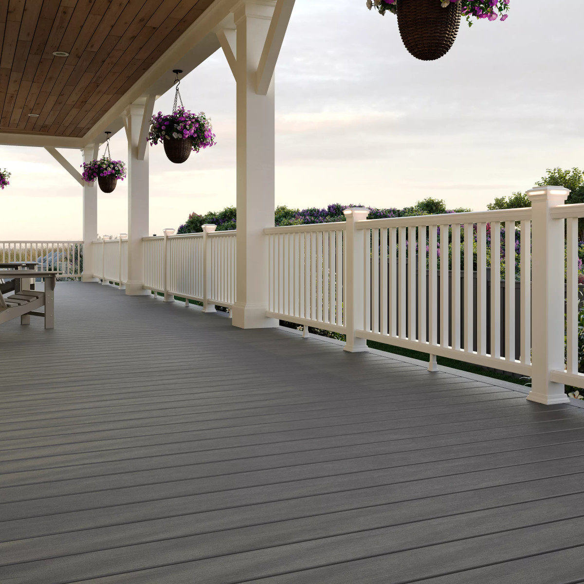 Main 3 - 12 FT TREX TRANSCEND LINEAGE DECK BOARDS ISLAND MIST - Arlington Coal & Lumber