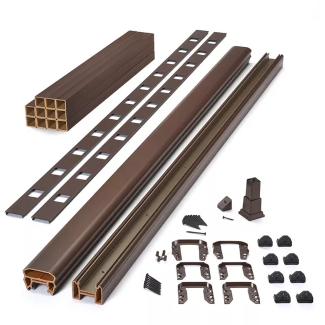 Main 10 - 8-ft x 42-in Transcend Horizontal Rail Kit with Composite Balusters - Vintage Lantern Full Span - Arlington Coal & Lumber