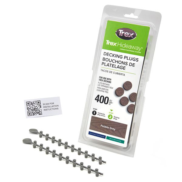 Trex® Decking Plugs Pebble Grey - 400 count/pack - Arlington Coal & Lumber