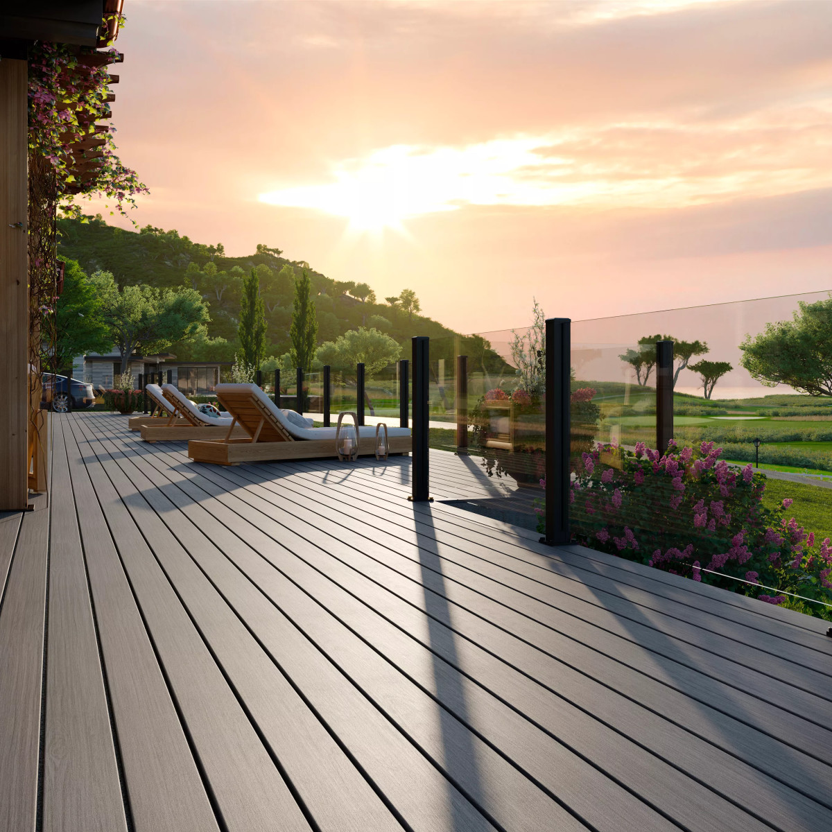 Main 2 - Frameless Glass Infill Kit - Horizontal (One Size) - Arlington Coal & Lumber