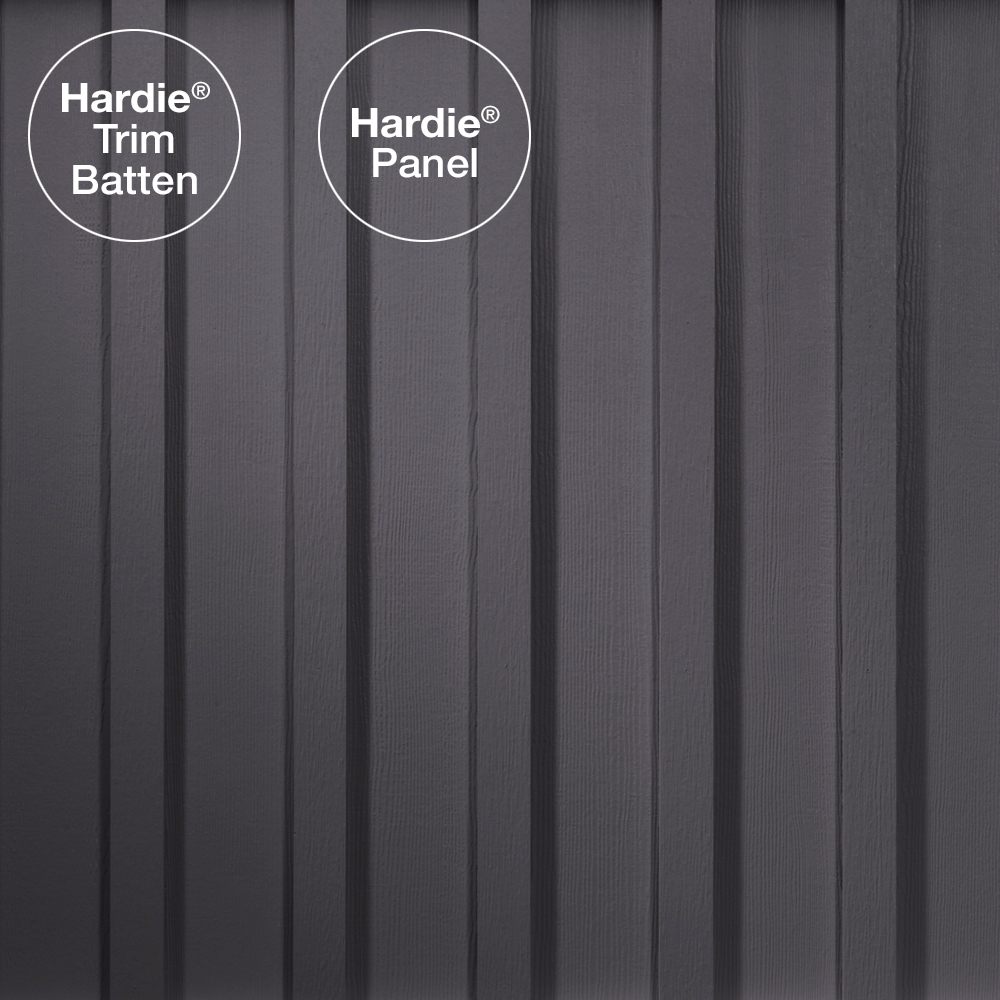 Main 1 - HARDIE PANEL HZ5 48 IN. X 120 IN. STATEMENT COLLECTION NIGHT GRAY CEDARMILL FIBER CEMENT PANEL SIDING - Arlington Coal & Lumber