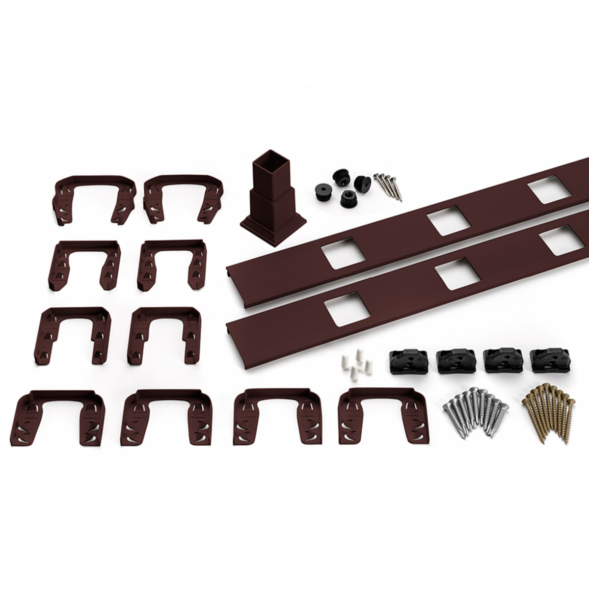 Main 8 - 8-ft Transcend Accessory Infill Kit for Square Composite Balusters - Horizontal - Vintage Lantern Full Span - Arlington Coal & Lumber