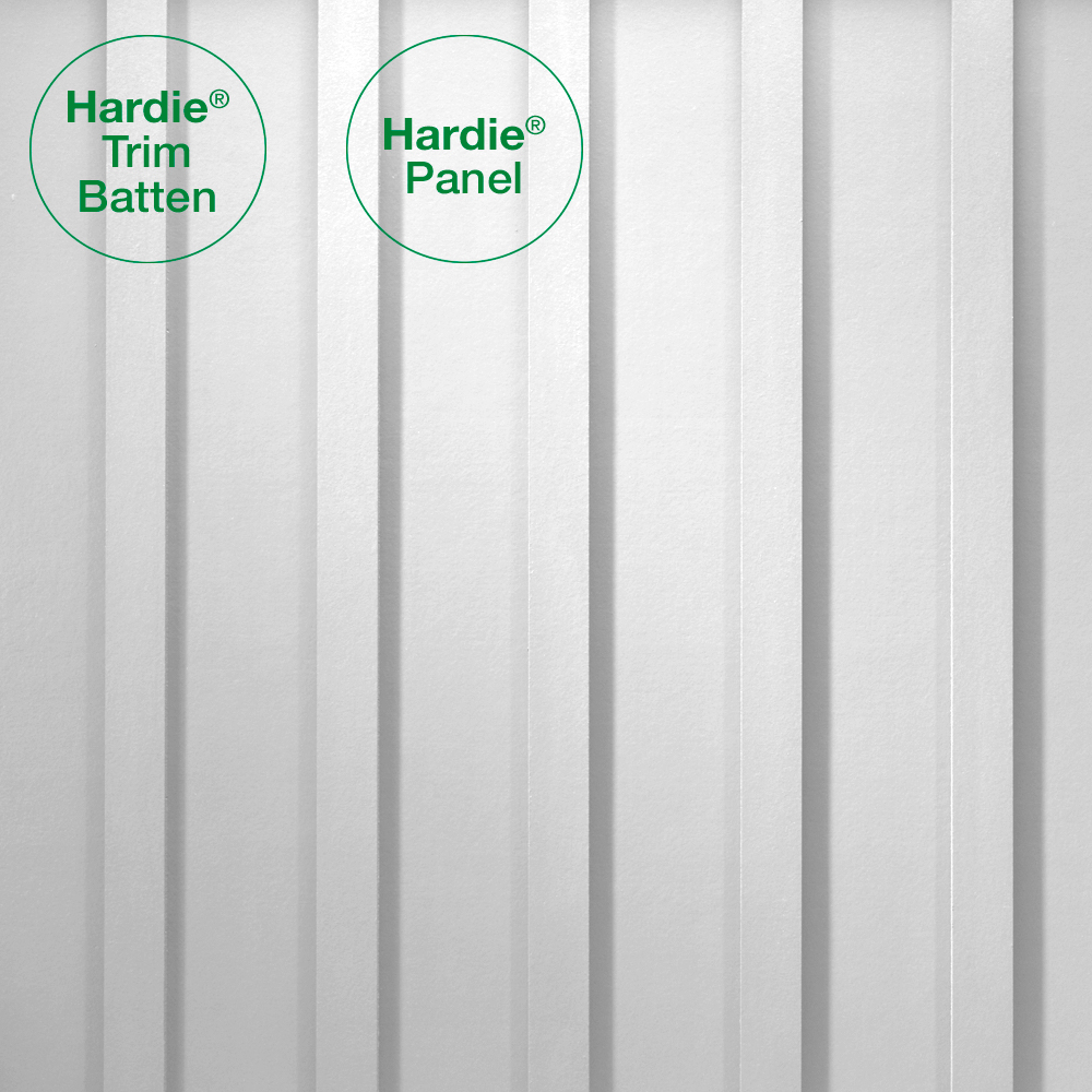 HARDIE PANEL HZ5 48 IN. X 120 IN. STATEMENT COLLECTION ARCTIC WHITE SMOOTH FIBER CEMENT PANEL SIDING - Arlington Coal & Lumber
