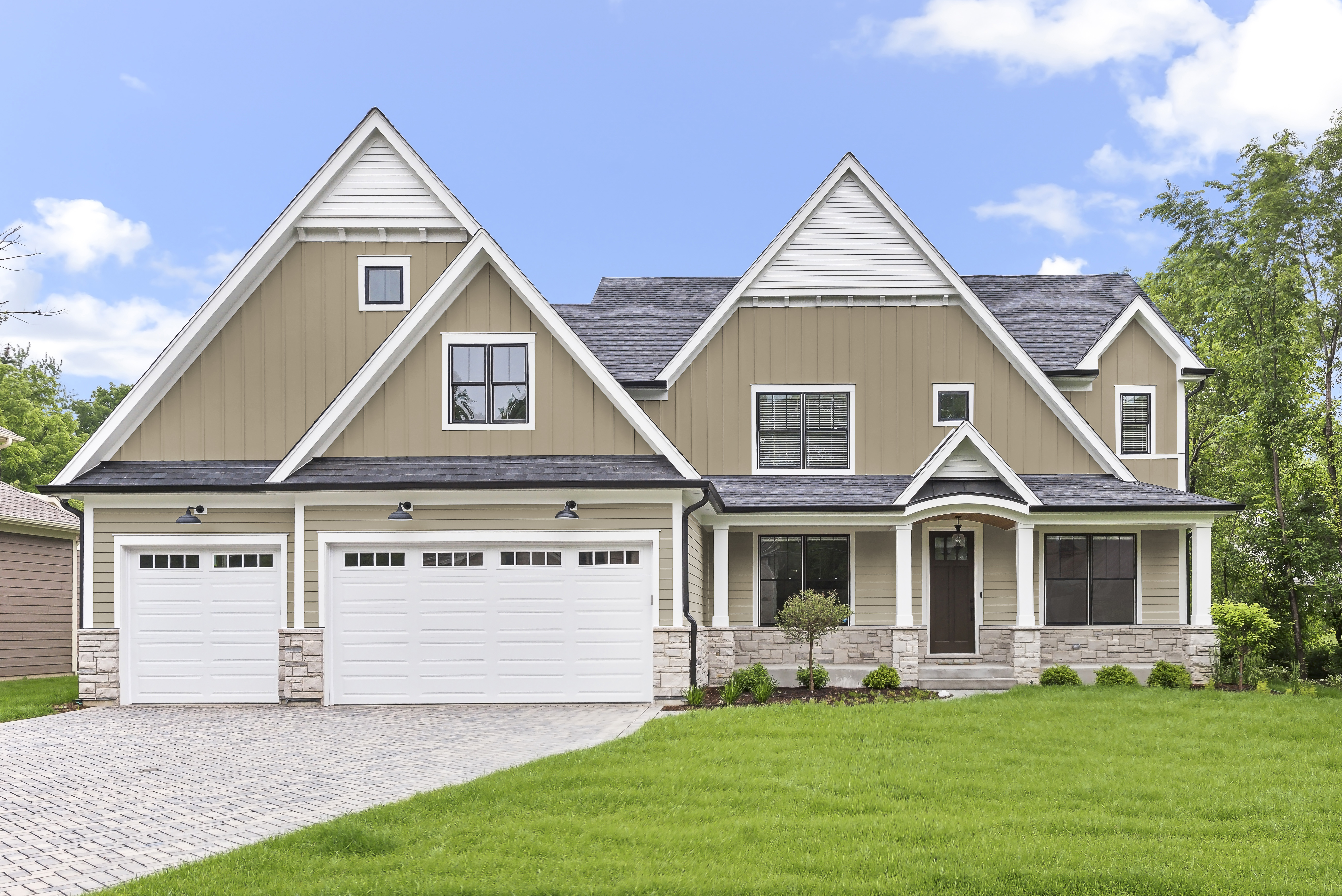 Main 3 - HARDIE PANEL HZ5 48 IN. X 120 IN. STATEMENT COLLECTION KHAKI BROWN SMOOTH FIBER CEMENT PANEL SIDING - Arlington Coal & Lumber